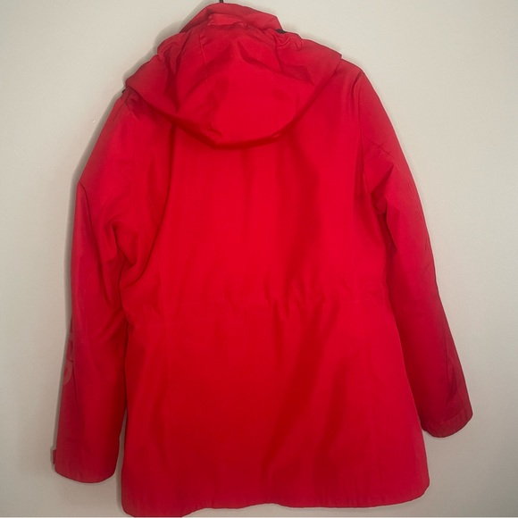 TOMMY HILFIGER Women 3-in-1 Weather System Coat Jacket Red/Blue SZ/MED - Picture 9 of 14